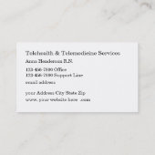 医療遠隔医療サービス  名刺 (裏面)