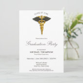 医療金ゴールドカドゥセウス黒翼卒業 招待状 (スタンド正面)