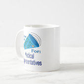 医療関係者のために大声で叫ぶ コーヒーマグカップ (正面左)