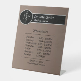 医療階級の高貴なアスレピウスのロッドの開館時間 台座サイン