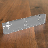 医療 デスクネームプレート (側面)