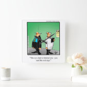 医療/医師のユーモアの壁の時計の贈り物 スクエア壁時計 (ホーム)