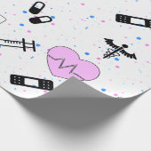 医療/医師/ナースパターン包装紙 ラッピングペーパー (角)