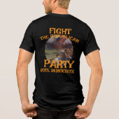 医療 ZL X1 KP 医療費 価格上昇 トライブレンドＴシャツ (裏面)