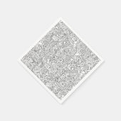 医療B&Wパターン スタンダードカクテルナプキン (角)