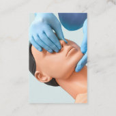 医療CPRおよび救急訓練テーマ 名刺 (裏面)