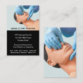 医療CPRおよび救急訓練テーマ 名刺 (正面/裏面)