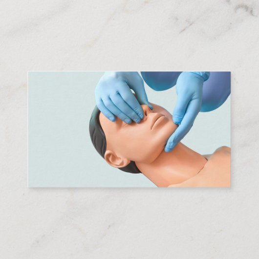 医療CPR及び救急訓練 名刺 (裏面)