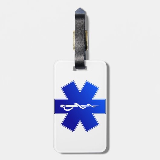 医療EMS記号 ラゲッジタグ (裏面縦)