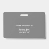 医療IDバッジ バッジ (Back)