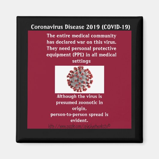 「医療PPE」 マグネット (正面)