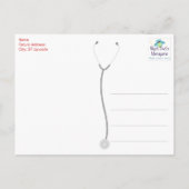 医看護学校卒業発表 インビテーションポストカード (裏面)