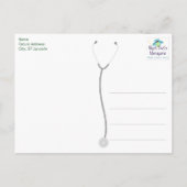 医看護学校卒業発表 案内ポストカード (裏面)