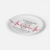 医科エレガント卒会 ペーパープレート (アングル)