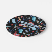 医科パーソナライズされた室研究室の週パーティー ペーパープレート (アングル)