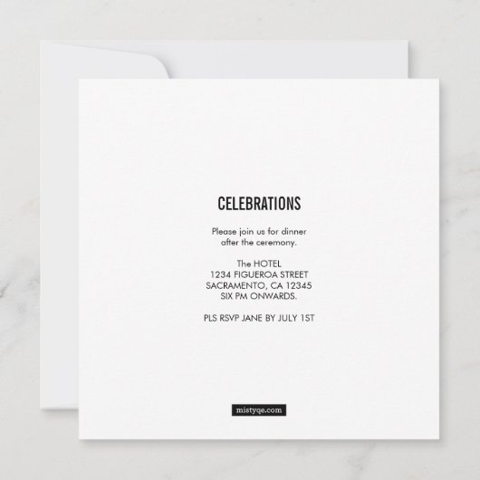 医科卒実在業のおもちゃ 招待状 (裏面)