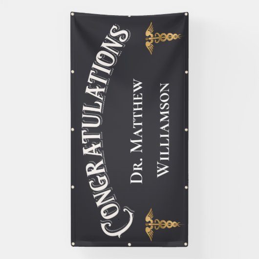 医科卒業おめでとう 横断幕 (縦)