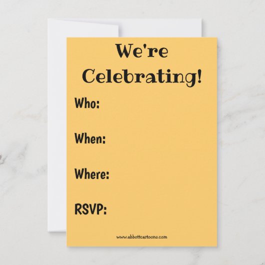 医科卒業おもしろい会招待状 招待状 (裏面)