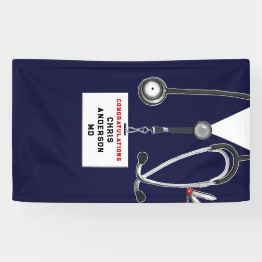 医科大パーソナライズされた学の卒業 横断幕 (横)