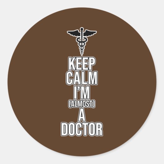 医科学生に近い ラウンドシール (正面)