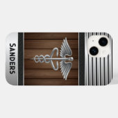 医科検体医パーソナライズされた師 Case-Mate iPhoneケース (裏面 (横))