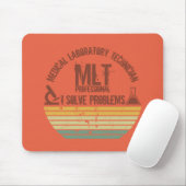 医科研おもしろい究技術mlmヴィンテージ夕日 マウスパッド (マウス)