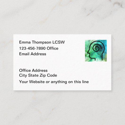 医科精神保健省 名刺 (裏面)