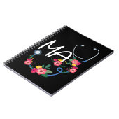 医科補助病院聴診器フローラ領域 ノートブック (左側)