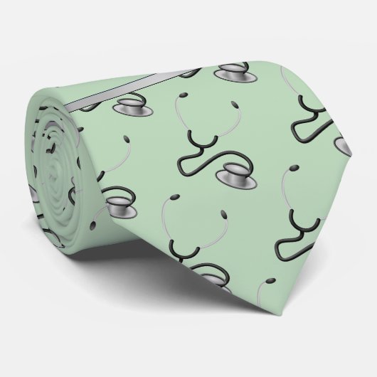 医科,ナース,医師をテーマにした聴診器,名前 ネクタイ (ロール)