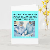 医者おもしろいのユーモア カード (黄色い花)