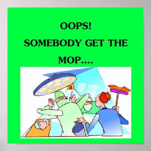 医者おもしろいのユーモア ポスター (正面)