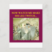 医者おもしろいのユーモア ポストカード (正面)