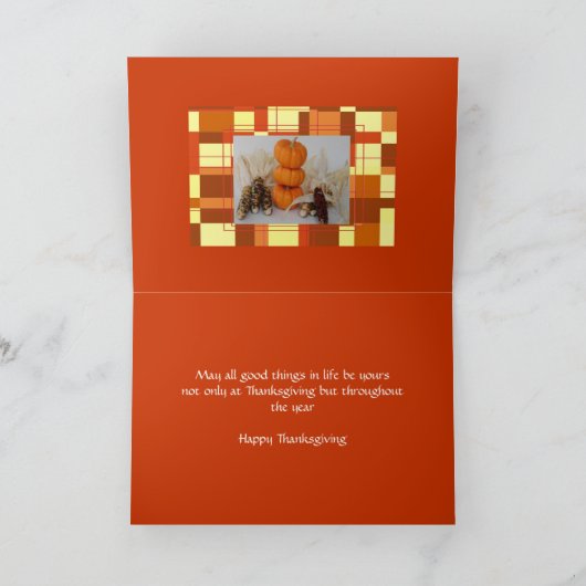 医者およびスタッフのためのThankgivingカード シーズンカード (内部)