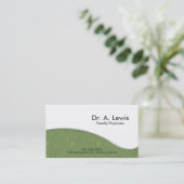 医者および医学の名刺-ビクトリア時代の人 予約カード (スタンド正面)