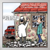 医者がポスターに痘を発見おもしろいする ポスター (正面)