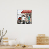 医者がポスターに痘を発見おもしろいする ポスター (キッチン)