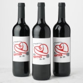 医者が入院している ワインラベル (ボトル)