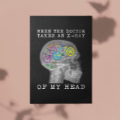 医者が私の頭のX線を取る時の自転車 カード