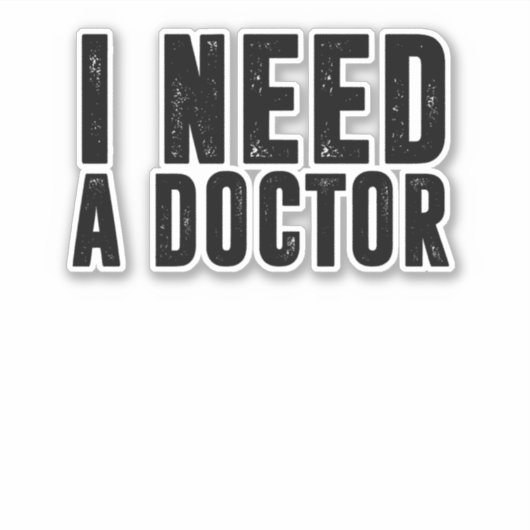 医者が要る シール (正面)