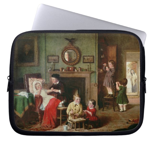 医者で遊ぶこと ラップトップスリーブ (正面)