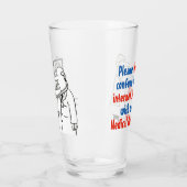 医者とおもしろい医学的なテーマの漫画が二つ。 タンブラーグラス (左)