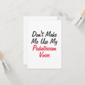 医者としての口調で話したくないでしょ カード (正面/裏面インサイチュ)