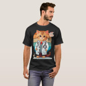 医者としての猫 Tシャツ (正面フル)