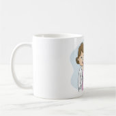 医者と新しい母とベビーのコーヒーマグ コーヒーマグカップ (左)