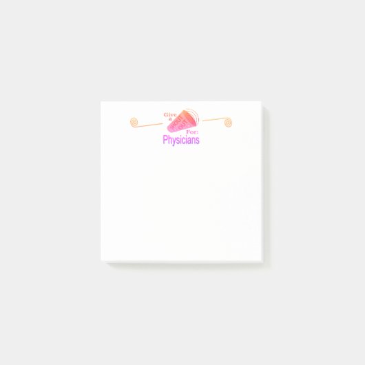 医者に大声で言う ポストイット (正面)