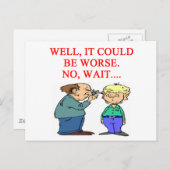 医者のおもしろい冗談 ポストカード (正面/裏面)