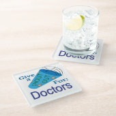 医者のために大声で叫ぶ ガラスコースター (アングル)