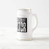 医者のためのクールなギフト: 世界の最もクールな医者 ビールジョッキ (正面右)