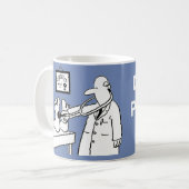 医者のための楽しいデザイン コーヒーマグカップ (正面左)