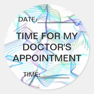 医者のアポイントメント ラウンドシール